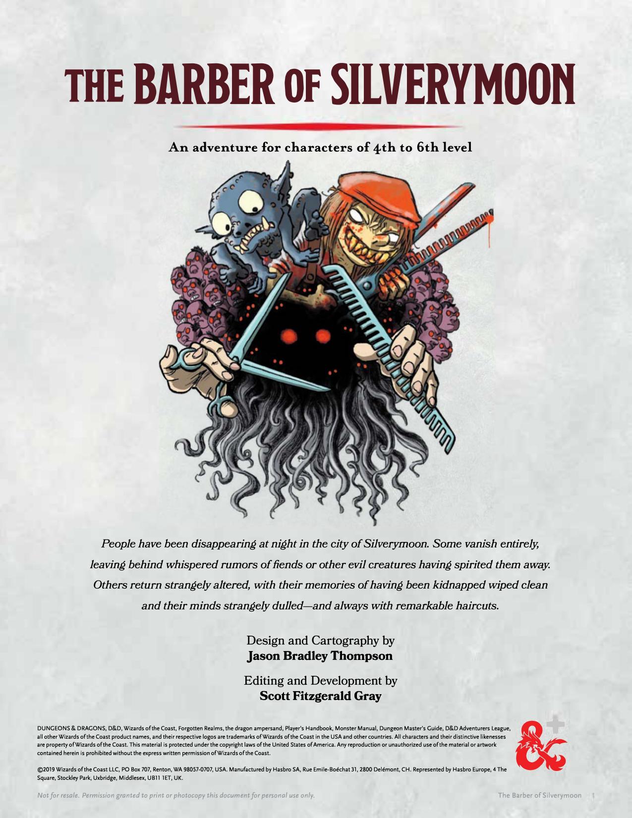 The Barber of Silverymoon