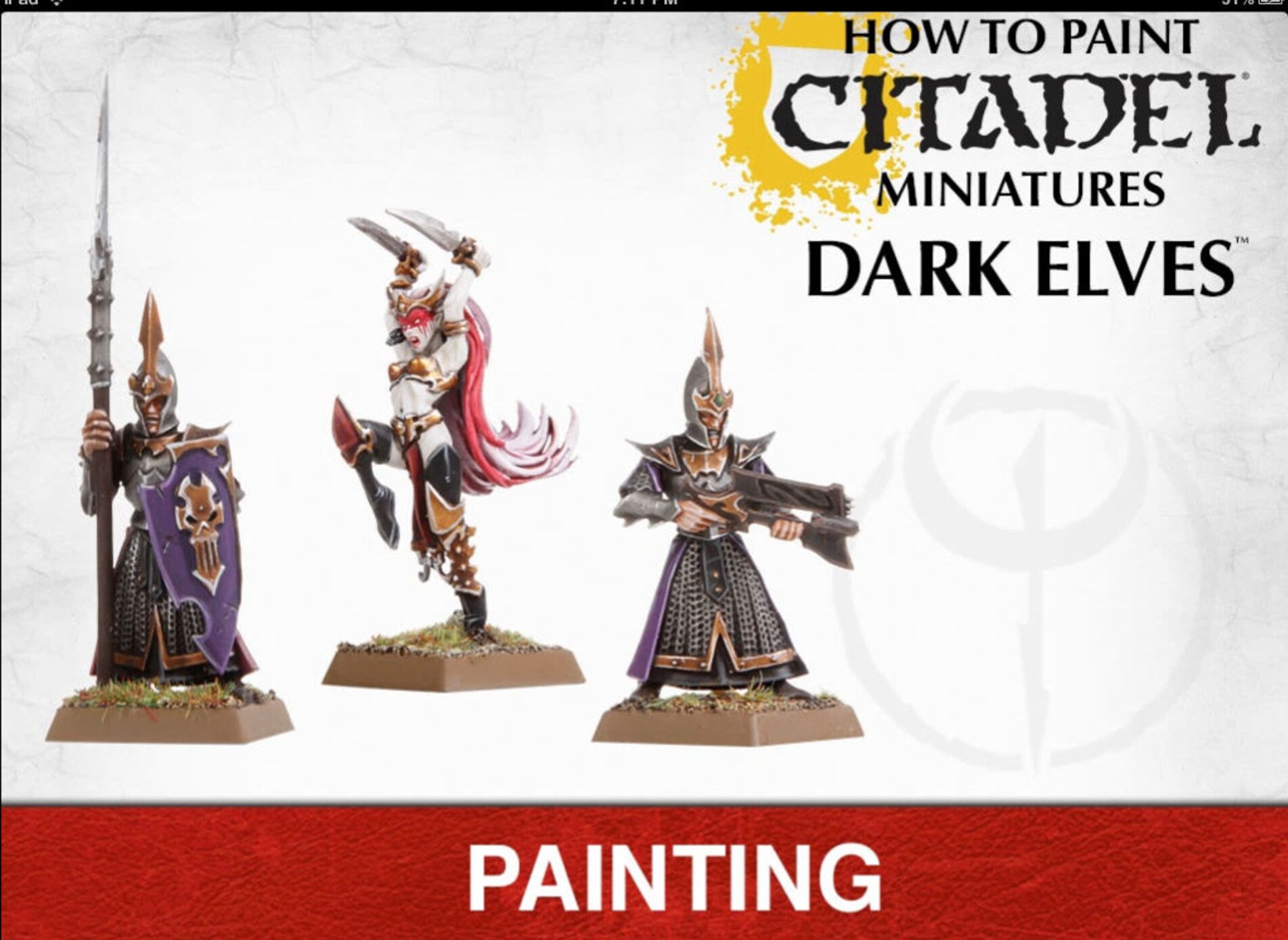 How to Paint Citadel Miniatures - Dark Elves