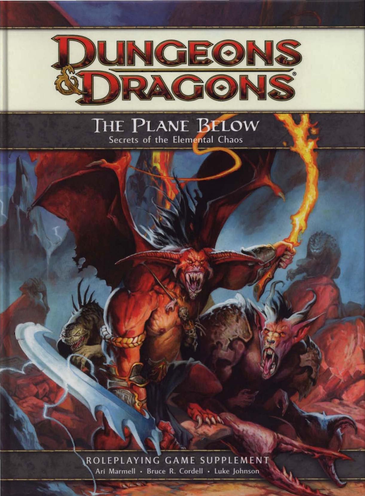 The Plane Below Secrets of the Elemental Chaos A 4th Edition D&D Supplement