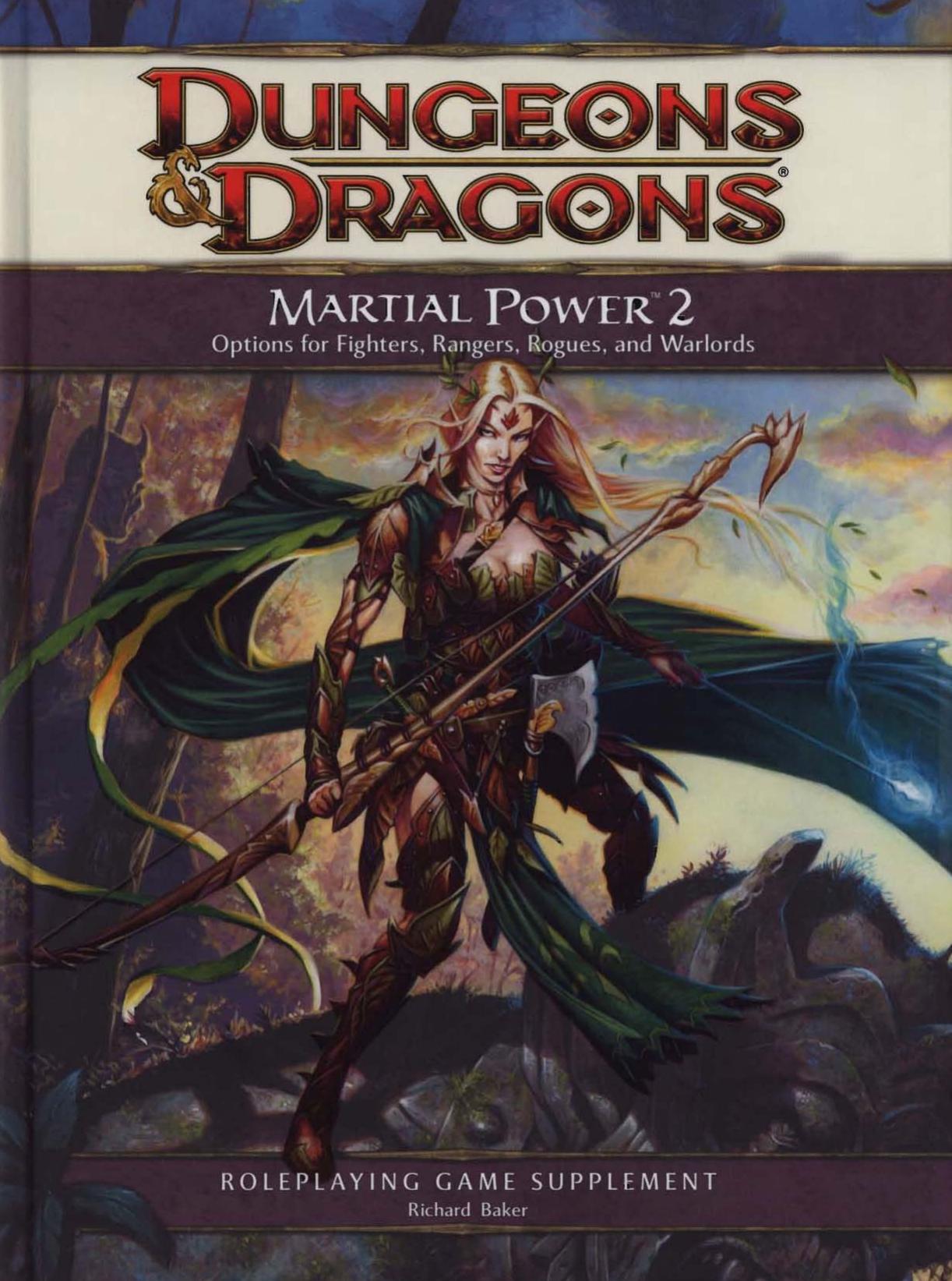 Martial Power 2 A 4th Edition D&D Supplement