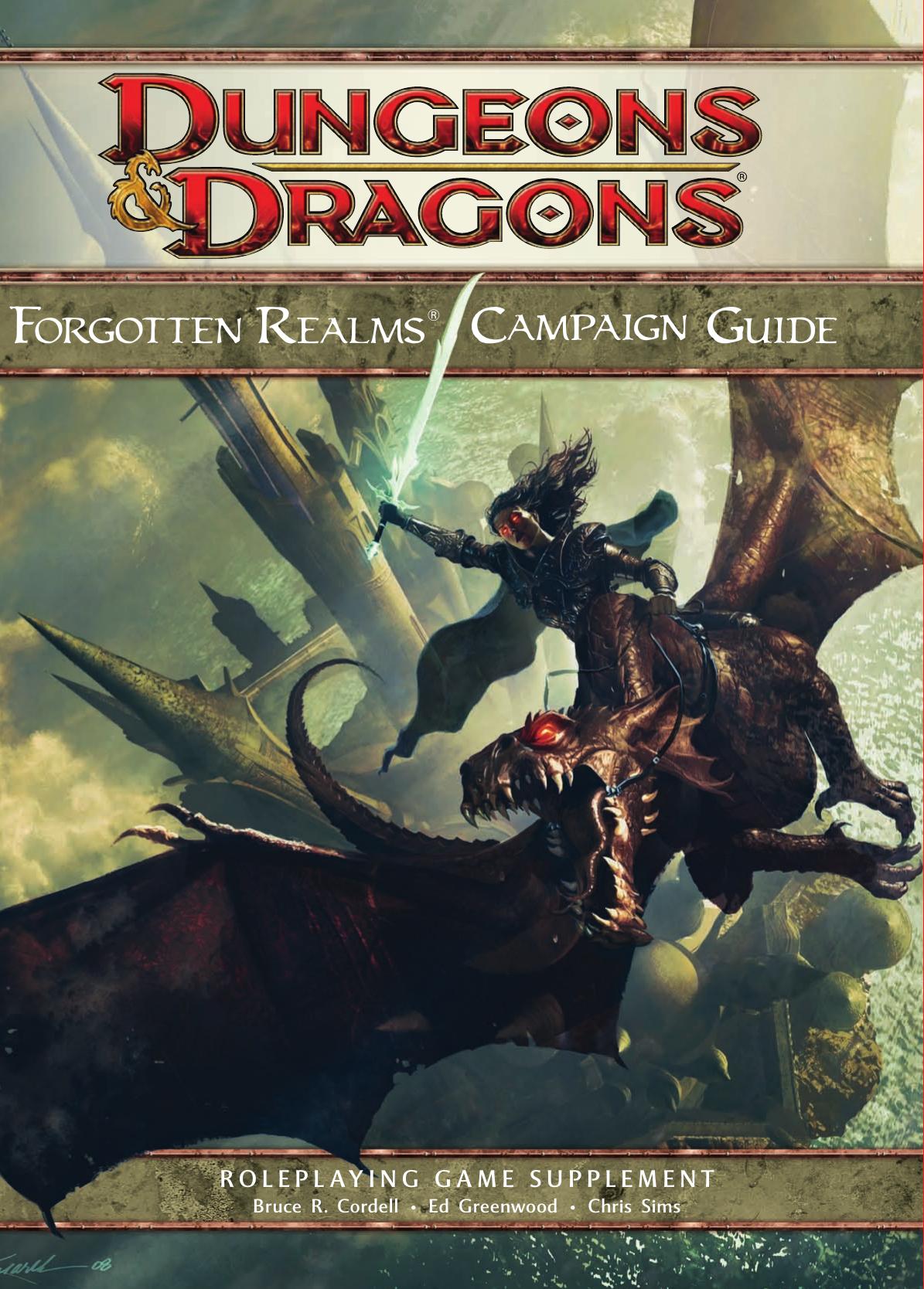 Forgotten Realms Campain Guide