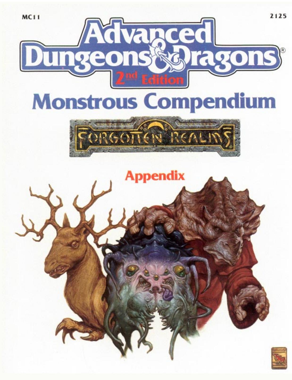 Monstrous Compendium