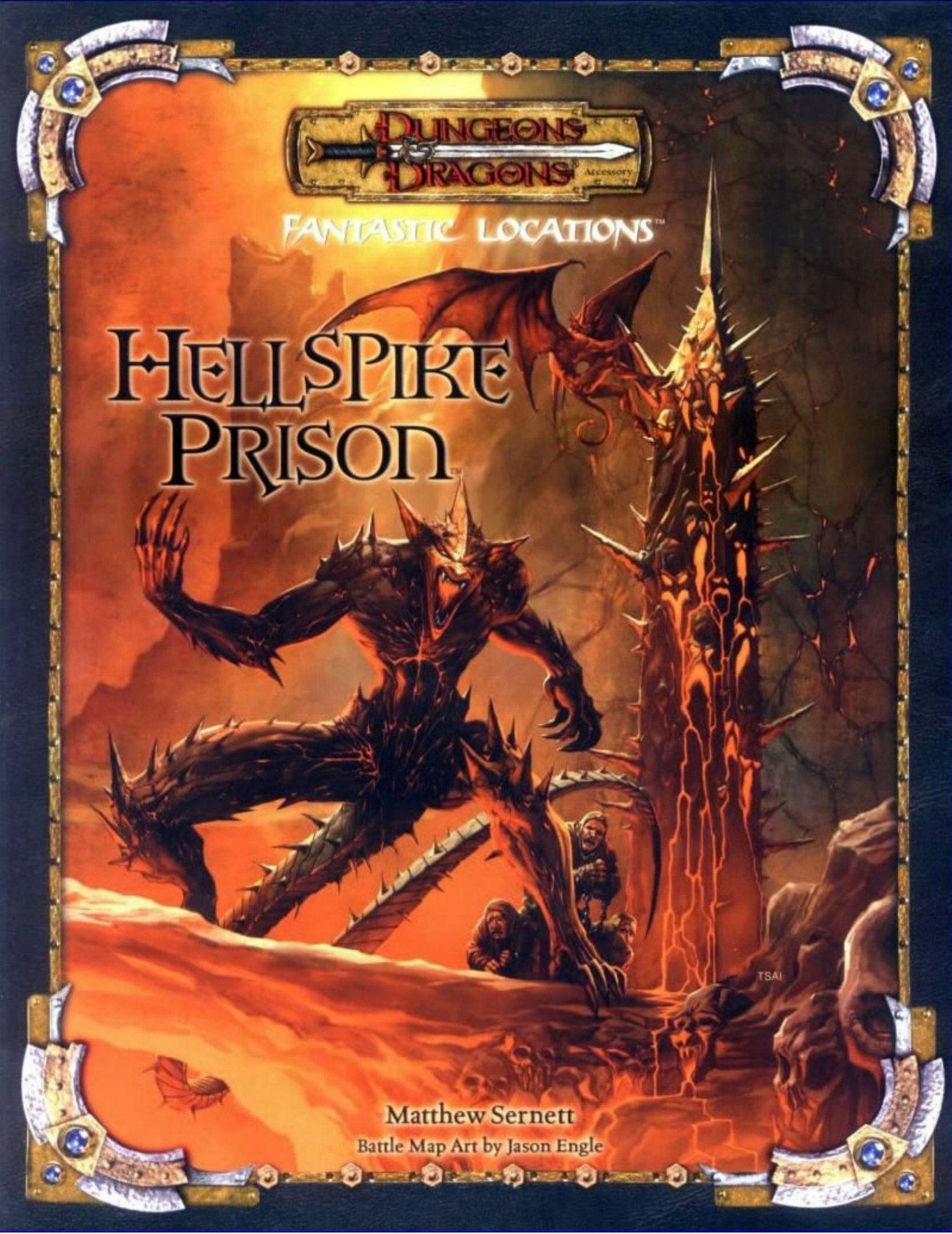 Fantastic Locations Hellspike Prison Dungeons & Dragons Accessory